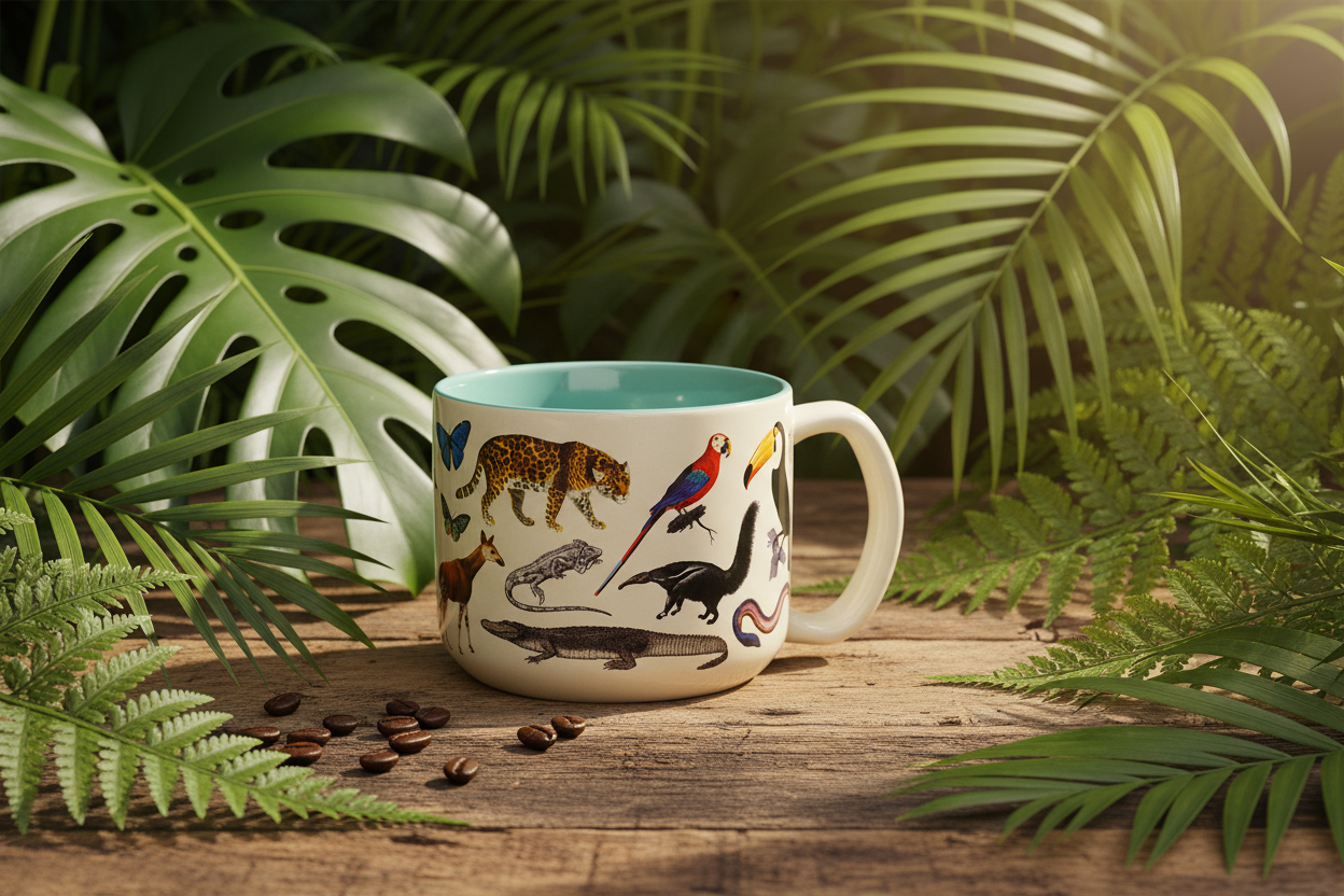 Mug Zoologie Forêt Tropicale 440 ml