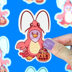 Autocollant Pingouin en Costume d’Halloween Homard | Objetos de diseño y regalos originales