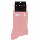 Chaussettes à Paillettes Pipelette Rose Clair