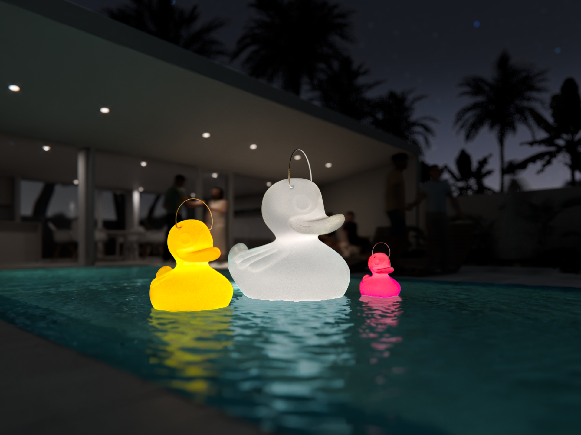 Lampe Canard "The Duck Duck Lamp" Jaune (S)