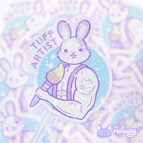 Designcadeau – autocollants lapin artiste peintre tuff artist nikury SQ1132034 83071820