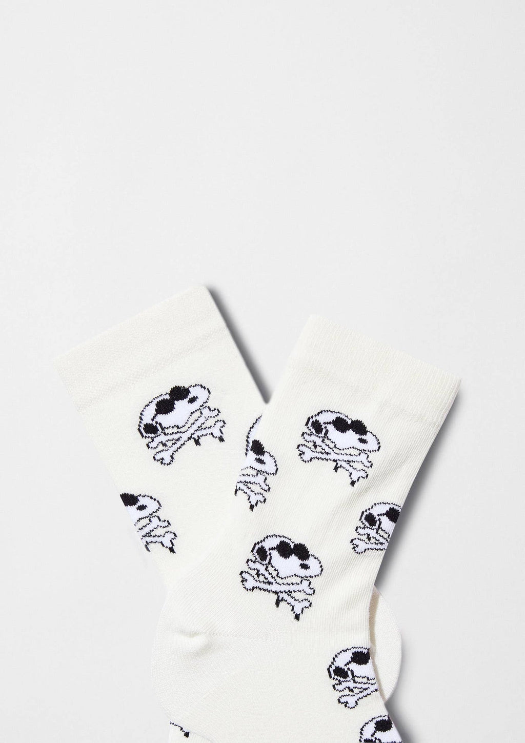Chaussettes BeSnoopy Skull OffWhite | Objetos de diseño y regalos originales