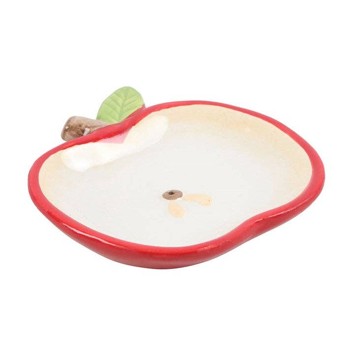 Porte-encens en céramique en forme de pomme