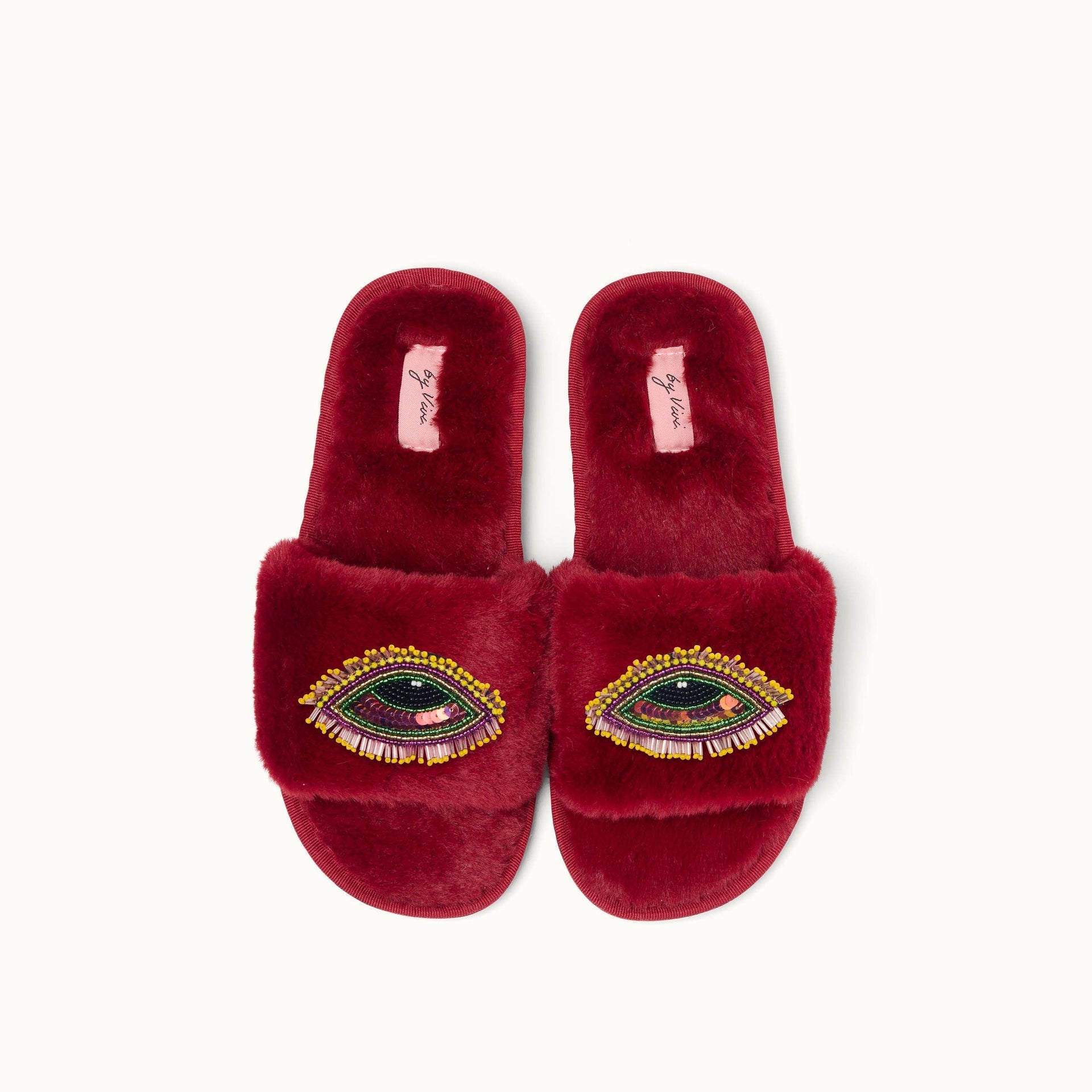 Pair of slippers brooches - Evil Eye