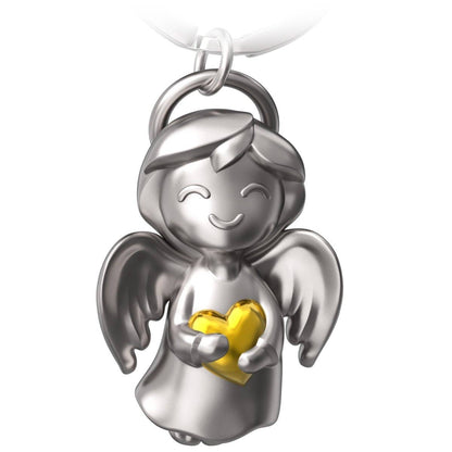 Angel with heart keychain