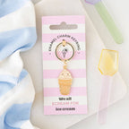 Porte-clés cornet de glace