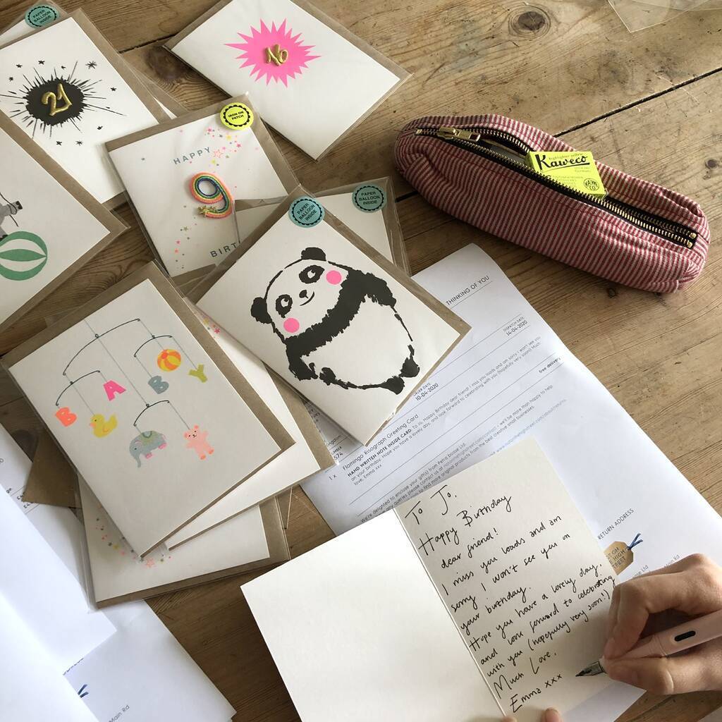 Carte de Vœux avec Patch - Chat Chanceux | Objetos de diseño y regalos originales
