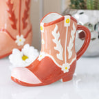 Mug en Forme de Botte de Cowboy – Rose | Design-lahjat ja sisustustuotteet