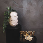 Vase - Dick - Céramique - Beige - 17x17x27cm