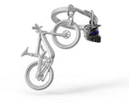 Oggetto regalo di design – porte cles vtt de descente metalmorphose