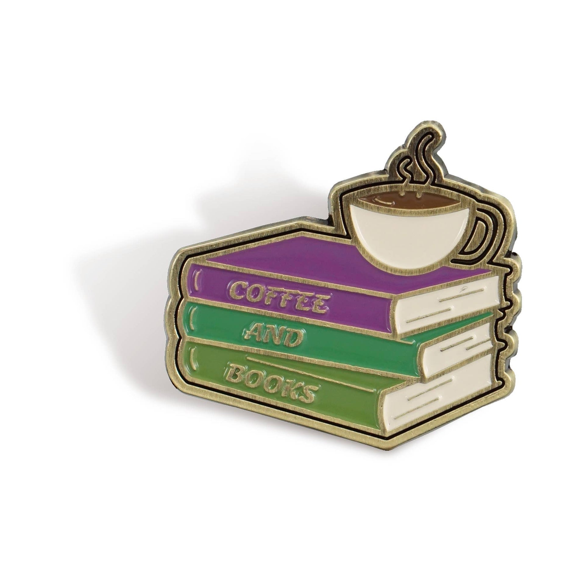 Pulteney Press Pin - Coffee & Books