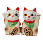 Sel et Poivre Chats Chanceux Blanc