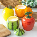 Bougie en forme de fraise