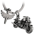porte cles moto chopper avec ange gardien fabach FABACH_Motorrad_Chopper_schwarz 