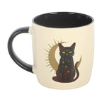 Mug chat noir magique assis