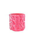 Topf – Küsse – Keramik – Neonpink – 17,5 x 17,5 x 17,5 cm