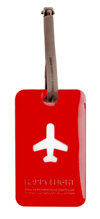 Etiquette de bagage rectangle