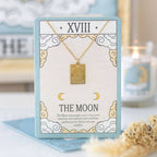 Collier Carte de Tarot Vintage de la Lune