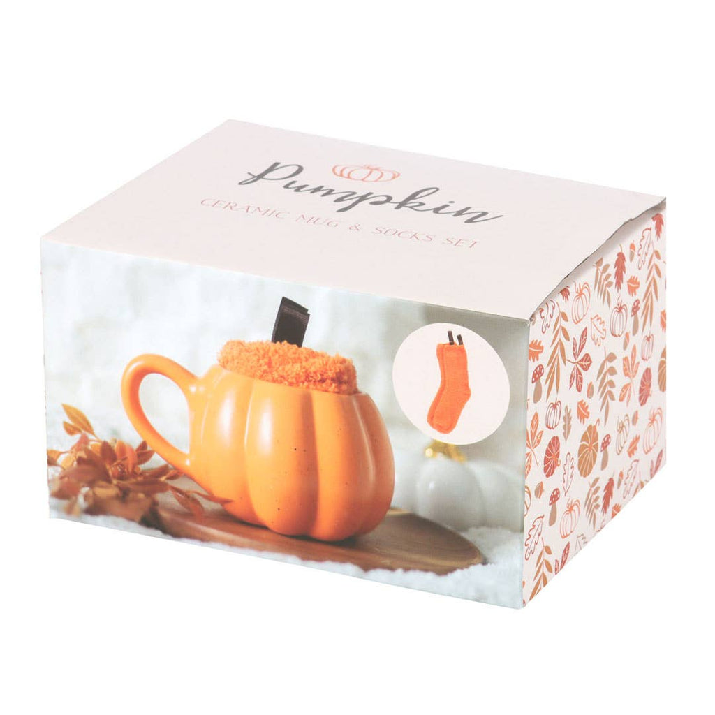 Coffret Mug & Chaussettes Citrouille