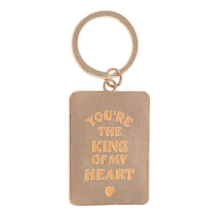King of My Heart Keychain