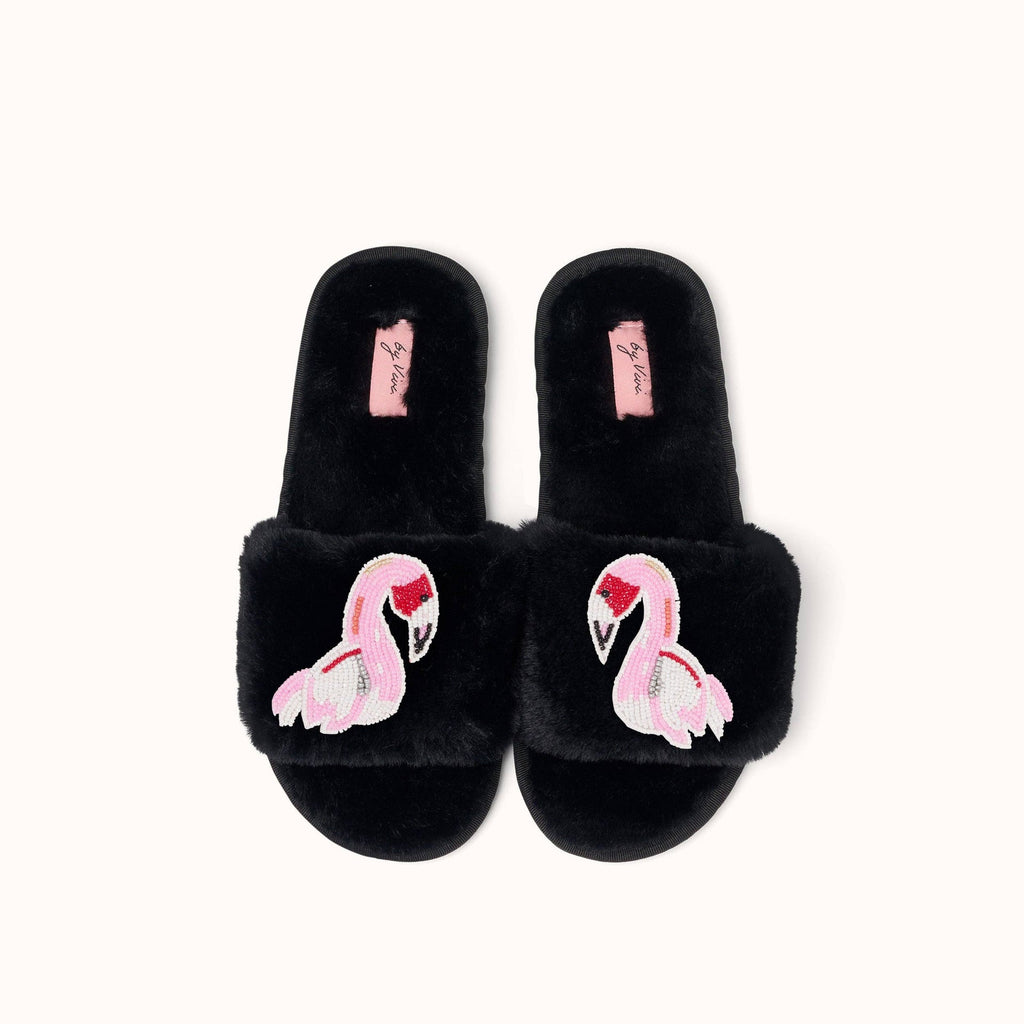 Paire de broches pour Chaussons - Flamant rose