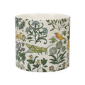 Voysey Botanical Garden Wildlife Green Ceramic Plant Pot