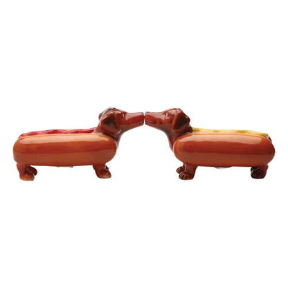 Ensemble de Salière et Poivrière Happy Hot Dogs