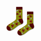 Chaussettes Cacas et rouleaux de papier toilette