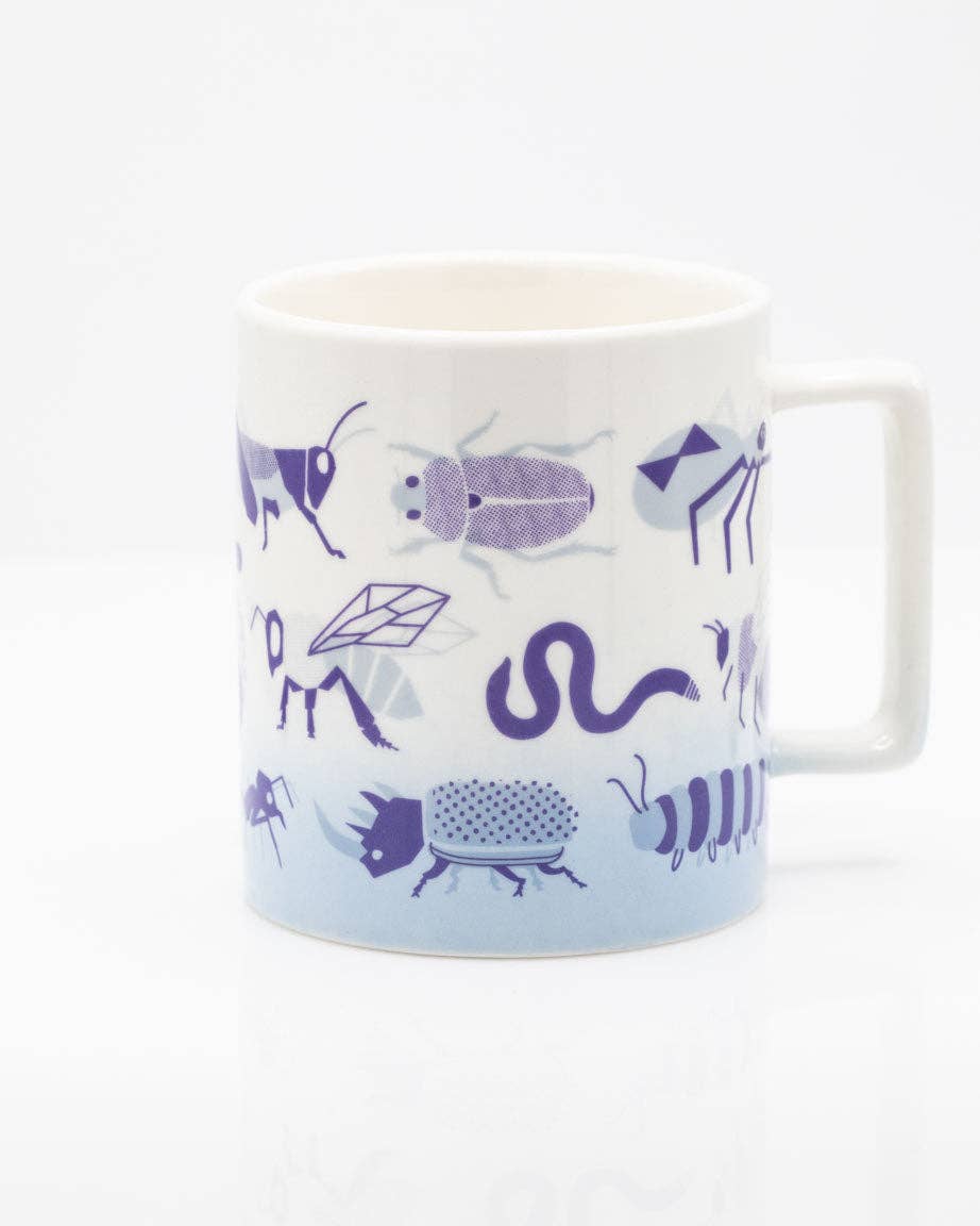 Oggetto regalo di design – Mug Rétro Insects (350 ml) – produit scientifique Cognitive Surplus EU, vue 1