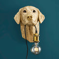 Wandleuchte Labrador "Lucky" gold