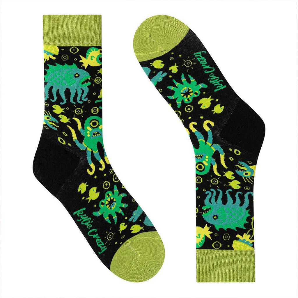 Chaussettes Monstres Marins Verts