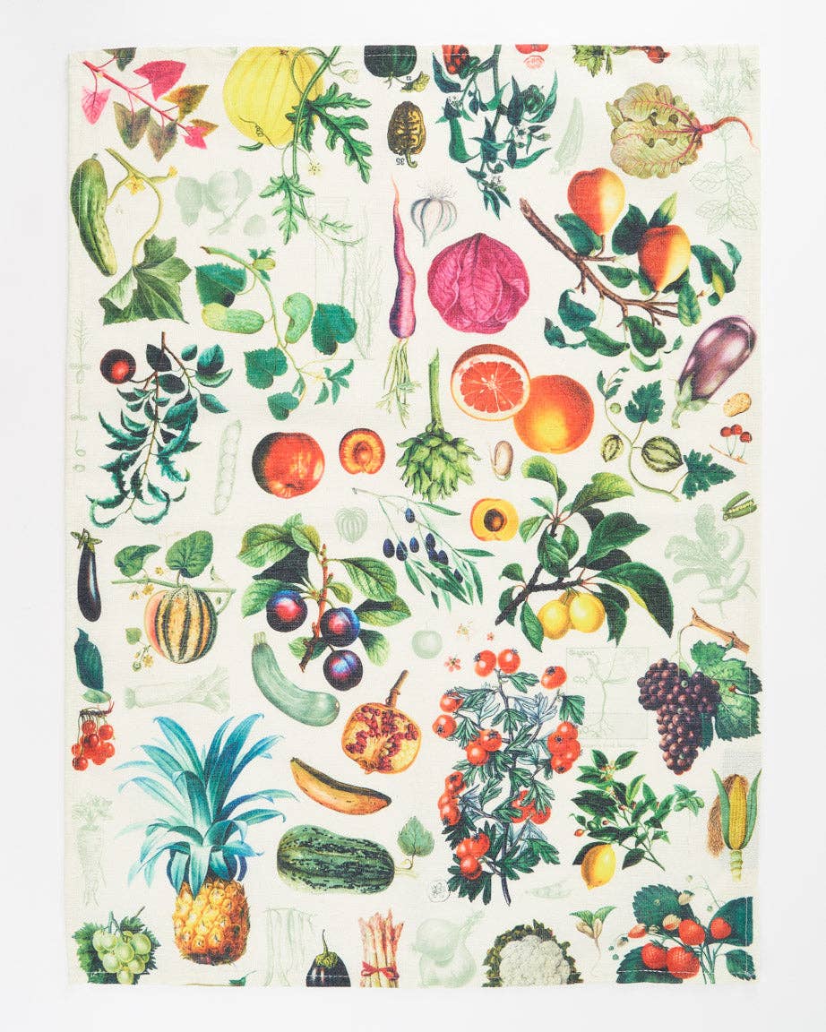 Oggetto regalo di design – Torchon Fruits & Légumes – produit scientifique Cognitive Surplus EU, vue 1