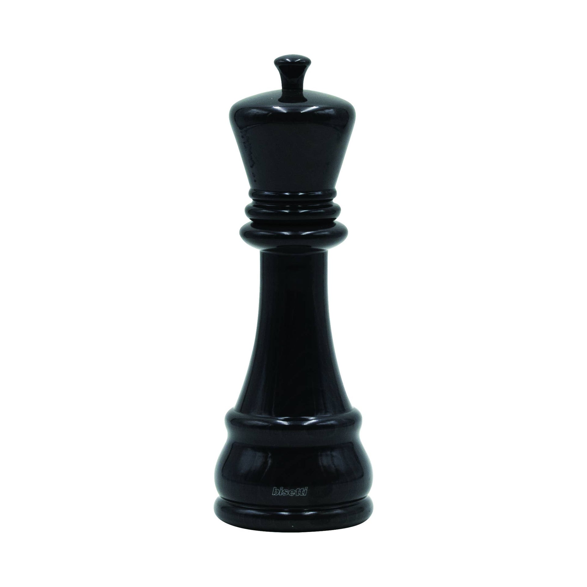 Moulin à épices « Chess » Roi en hêtre laqué noir brillant