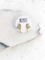 Boucles d'oreilles Flamingo Druzy