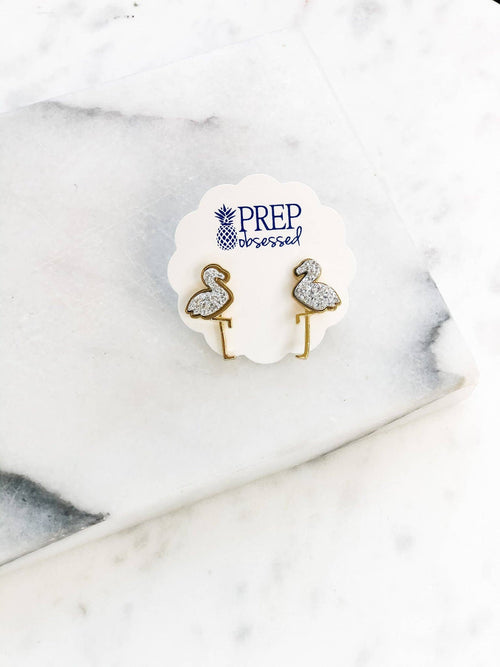 Boucles d'oreilles Flamingo Druzy