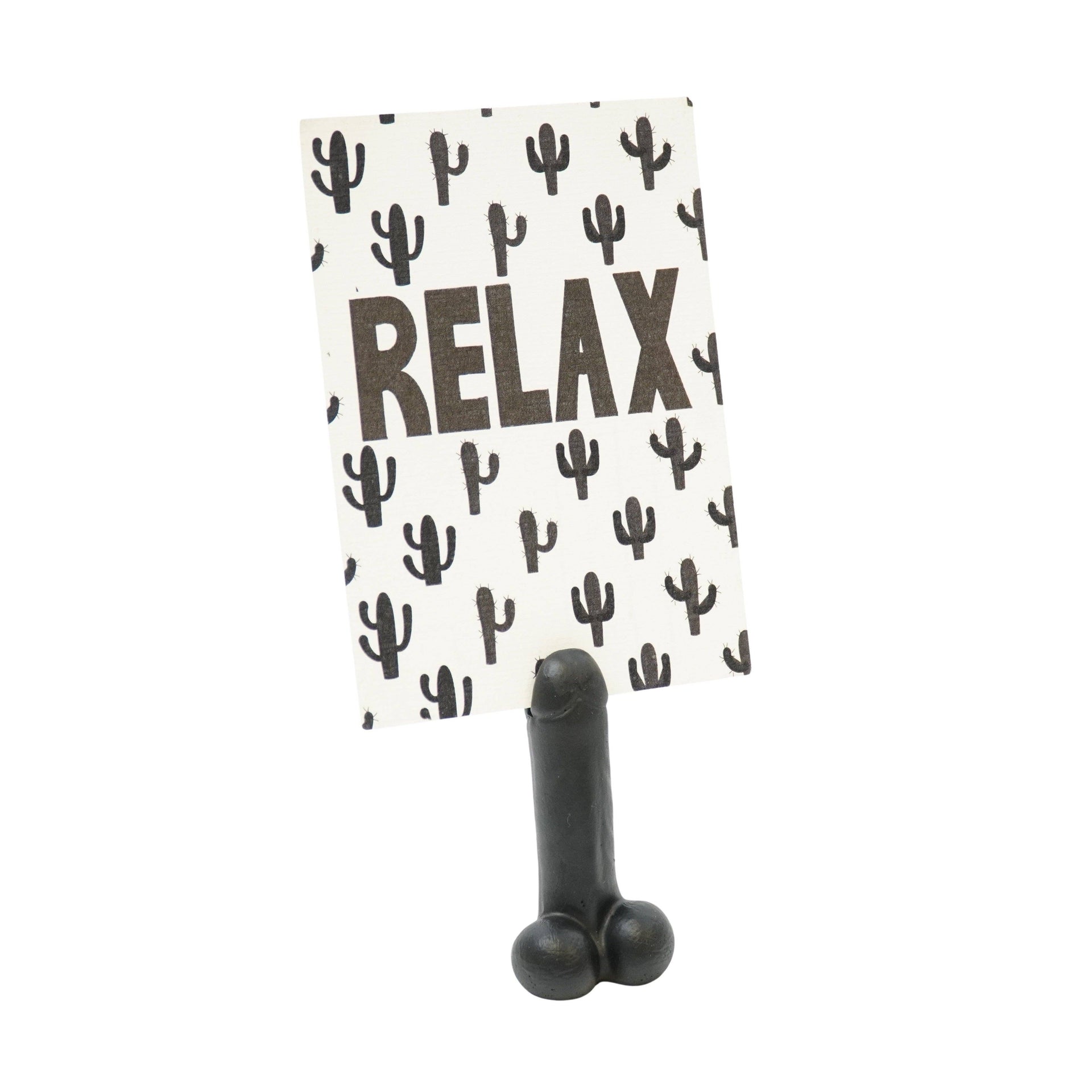 Porte-cartes - Dick - Polyrésine - Noir - 4,5x3,5x9cm | Objetos de diseño y regalos originales