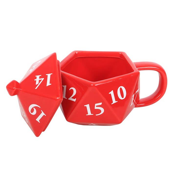 Mug 3D D20 Rouge
