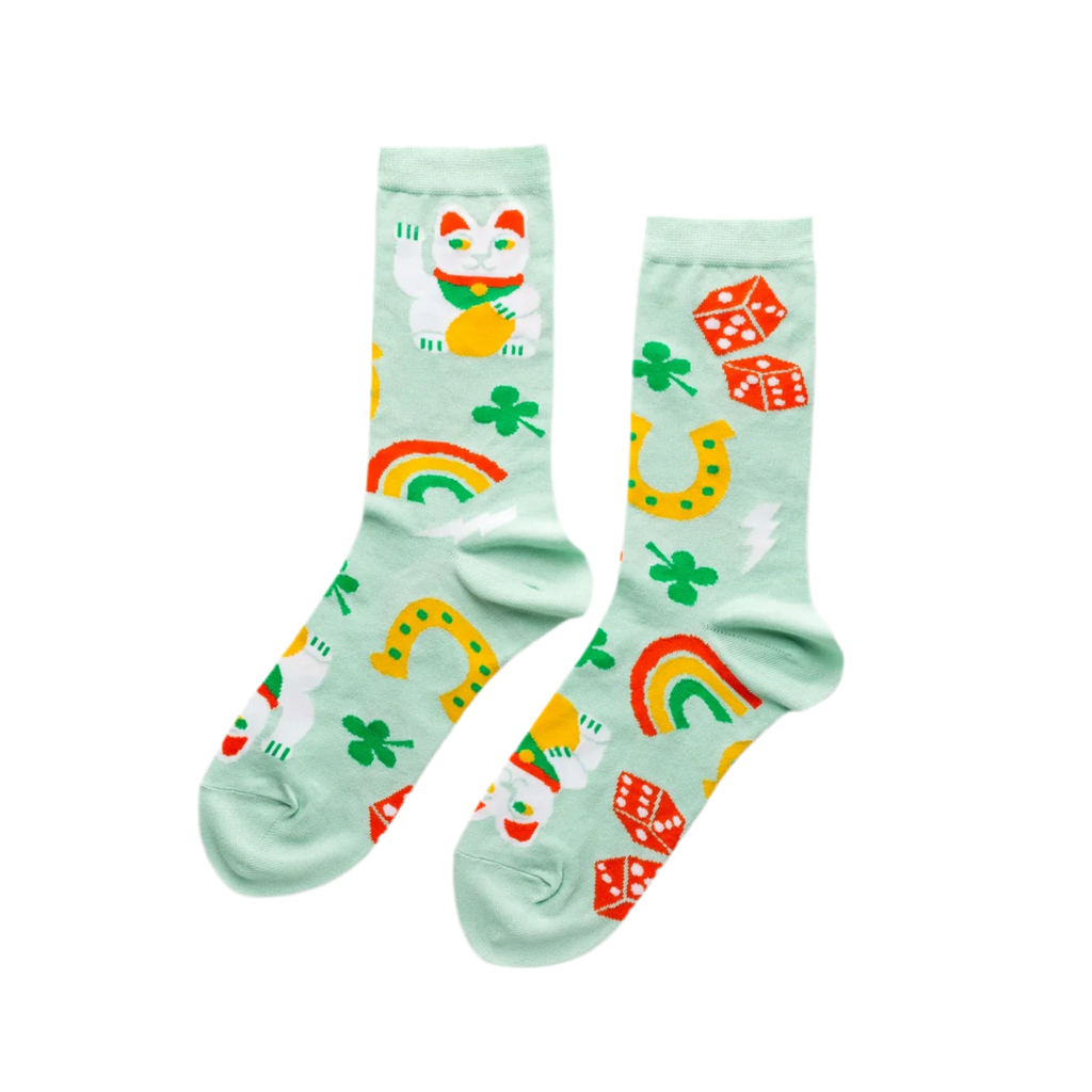 Design-lahja – chaussettes porte bonheur yellow owl workshop SXW121 711841675783