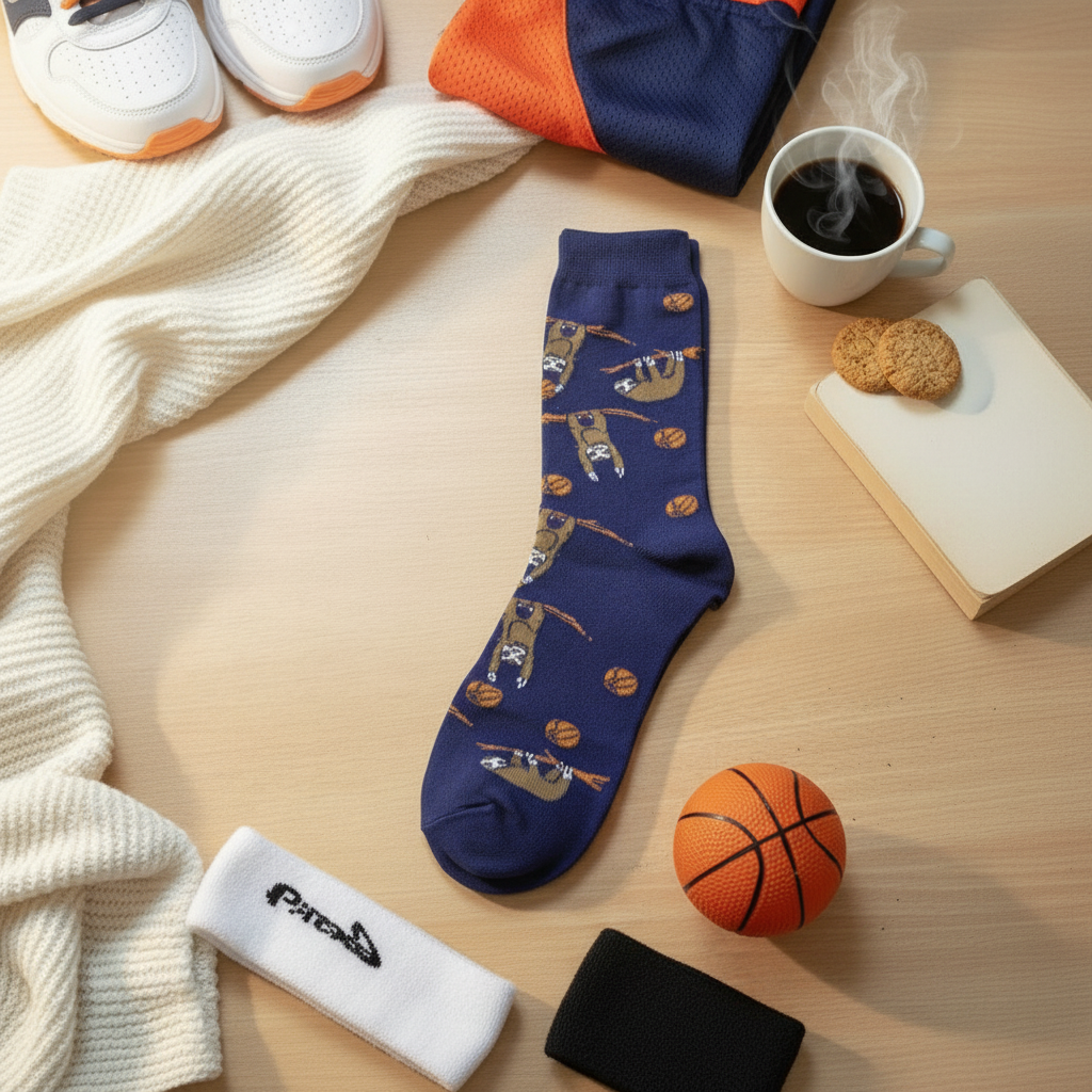 Lazy Socks Basketball Player