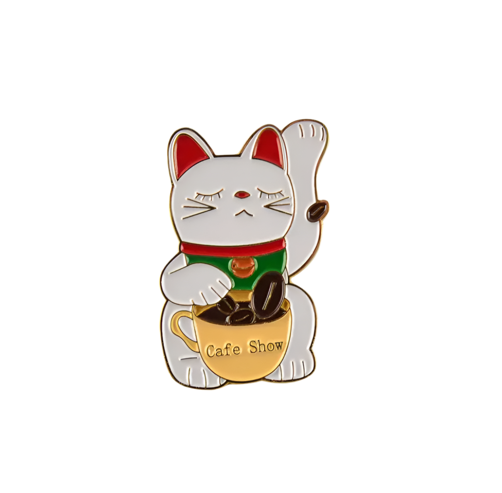 Oggetto regalo di design – pins chat chanceux coffee show lcc PIN LCC 005 09240908