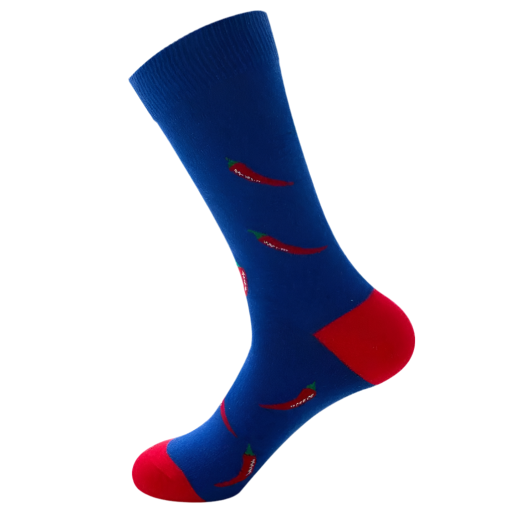 Design-lahja – chaussettes piments rouges mrcol