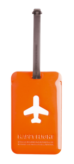 Etiquette de bagage rectangle