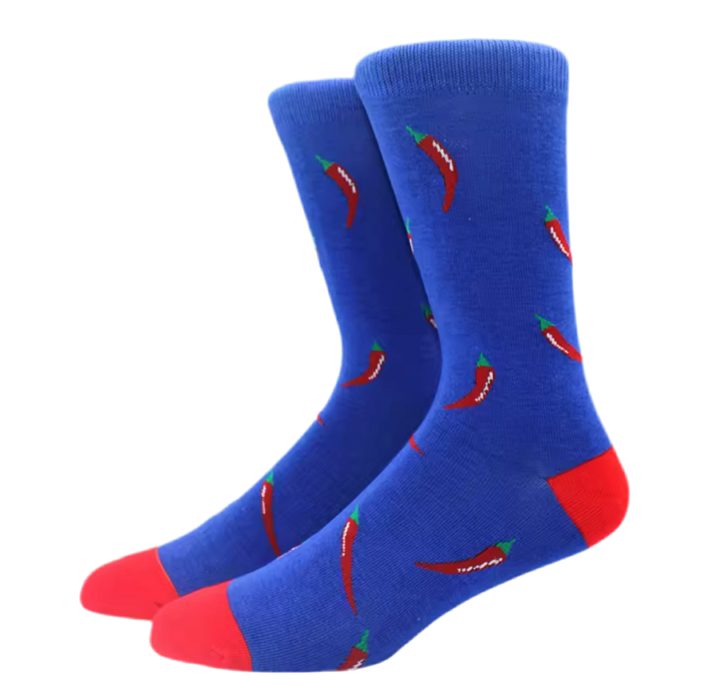 Design-lahja – chaussettes piments rouges mrcol