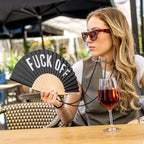 Éventail « Fuck Off » Noir – Fisura – vue 2
