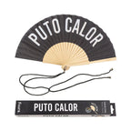 Éventail « Puto calor » Noir – Fisura