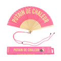 Éventail « Putain de chaleur » Rose – Fisura