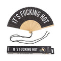 Éventail « It's fucking hot » Noir – Fisura