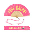 Éventail « Qué calor » Rose – Fisura