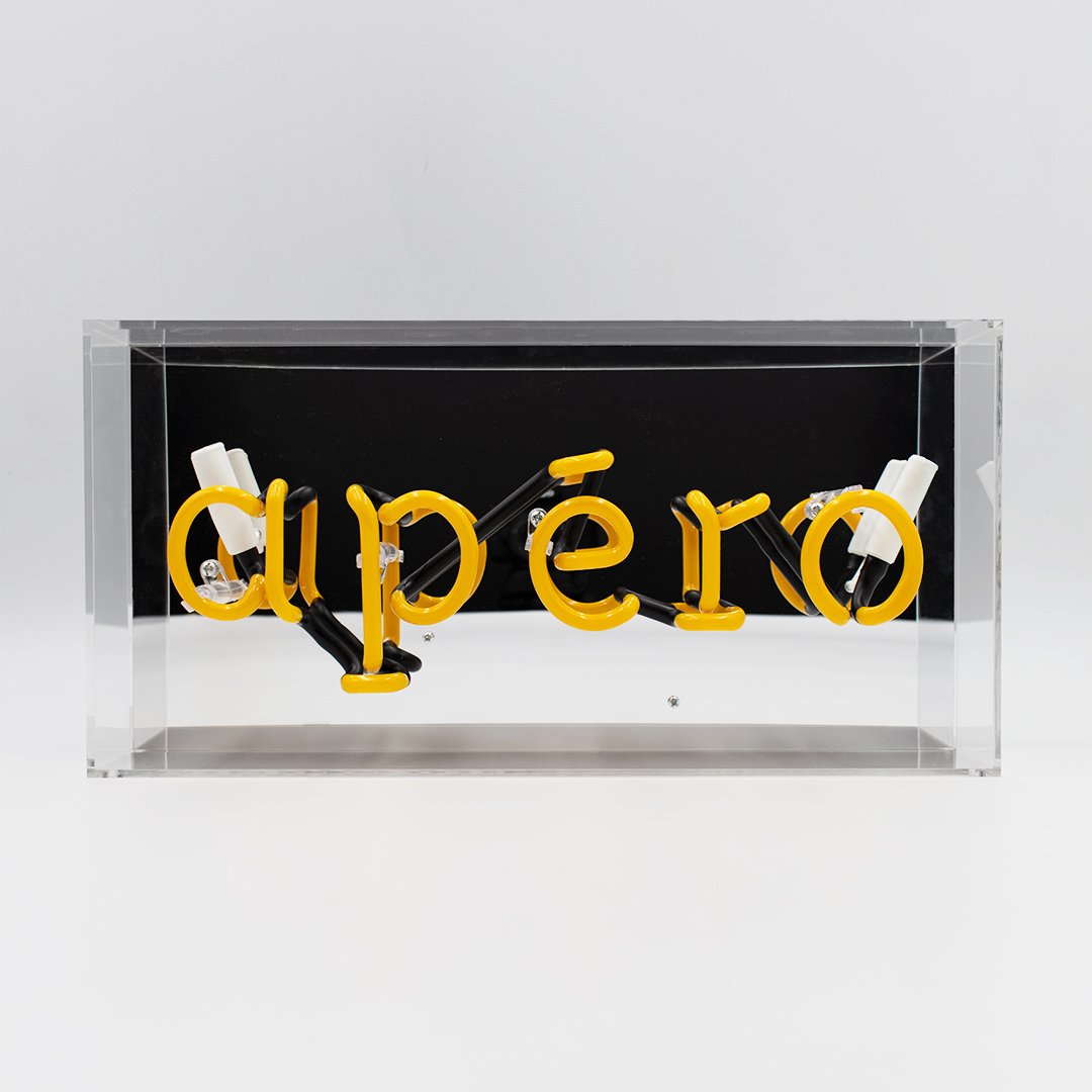 'Apéro' Glass Neon Sign