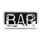 'Bar' Glass Neon Sign - PINK